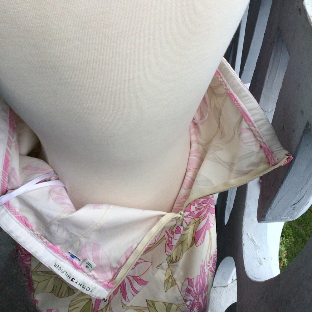 Tommy Hilfiger Strapless Knee High Dress with Front Pockets and Rear Zip - Picture 14 of 16